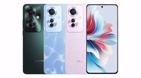 OPPO Reno 11 F: wyświetlacz OLED 120 Hz, układ MediaTek Dimensity 7050, aparat 64 MP i stopień ochrony IP65 za 305 USD