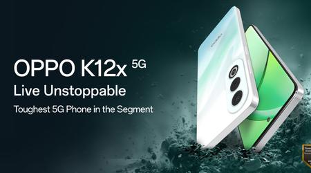 OPPO K12x 5G z ekranem 120 Hz, układem MediaTek Dimensity 6300 i ochroną MIL-STD-810H/IP54 zadebiutował poza Chinami 