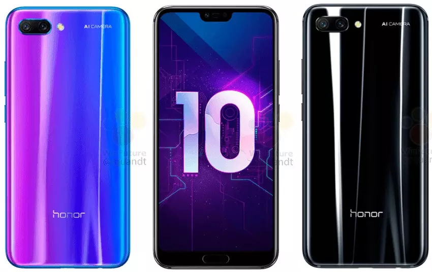 Zdjęcie prasowe Honor 10: szklany okręt flagowy z modnym "hukiem"
