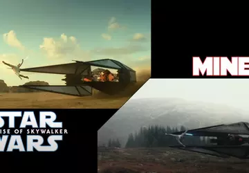 Fan Gwiezdnych Wojen odtwarza skok Rey ...