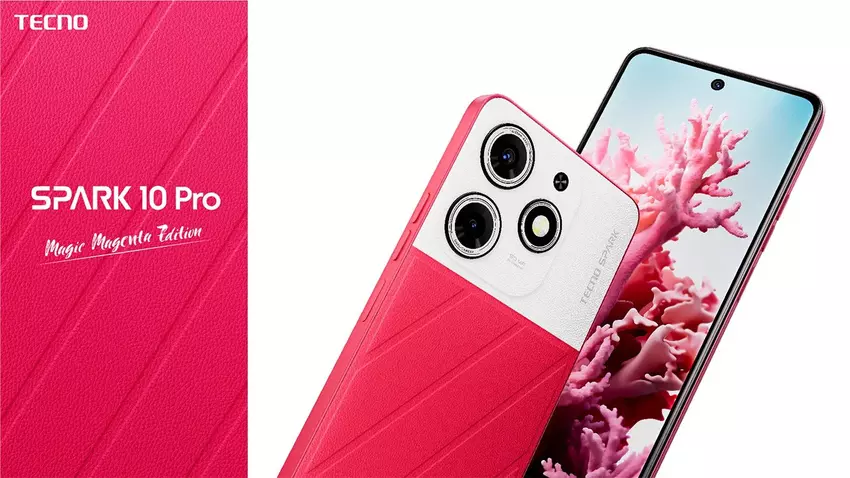 Tecno Spark 10 Pro otrzymał modyfikację Magic Magenta Edition ze świecącą i zmieniającą kolor pokrywą