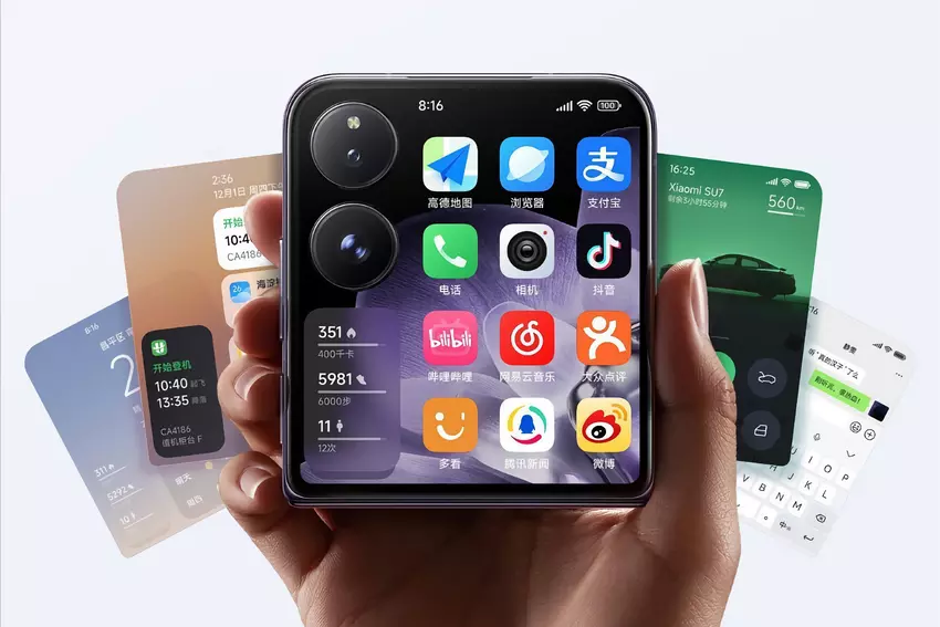 Xiaomi MIX Flip otrzyma 4,01-calowy wyświetlacz zewnętrzny, układ Snapdragon 8 Gen 3 i baterię o pojemności 4780 mAh.