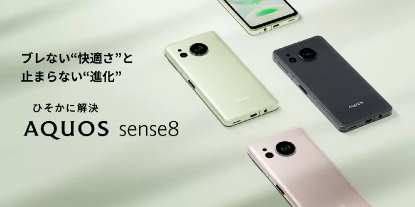 Sharp Aquos Sense 8 - Snapdragon 6 Gen 1, wyświetlacz IGZO OLED 180 Hz, NFC, aparat 50 MP i wodoodporność IP68 za 415 USD