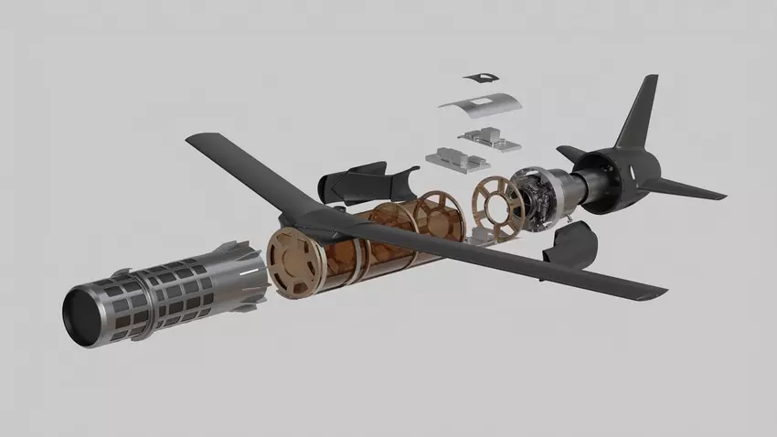 Ukraiński pocisk rakietowy Ruta. Ilustracja: Destinus