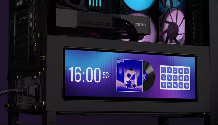 Corsair zaprezentował obudowę Frame 4000D LCD RS ARGB z 14” wbudowanym ekranem Xeneon Edge