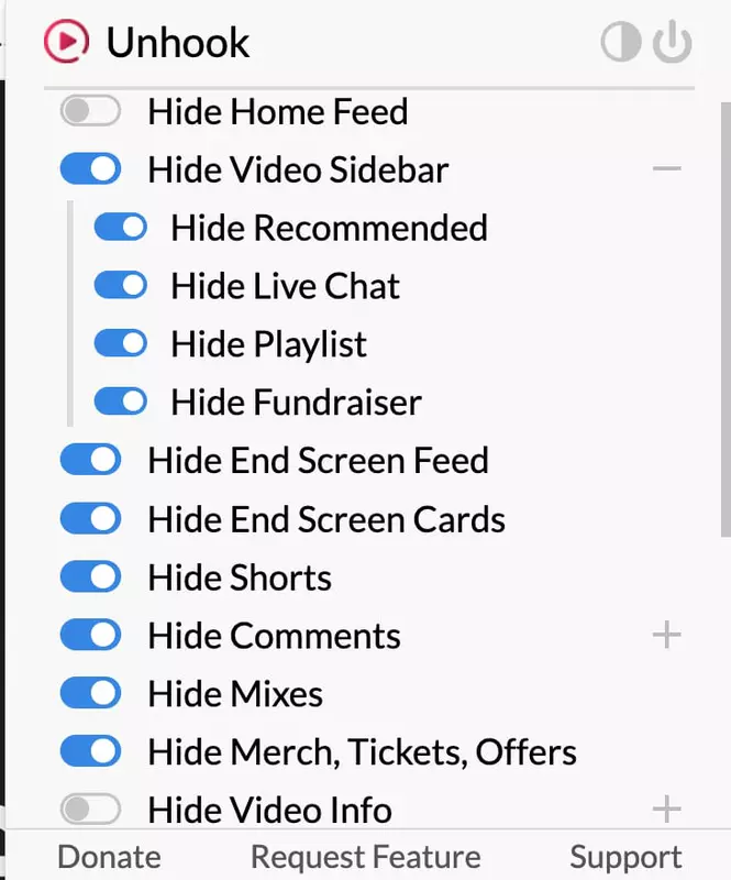 Ustawienia wtyczki. Ilustracja: Unhook