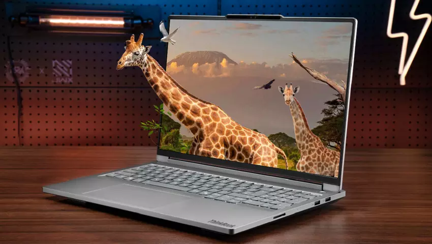 Lenovo zaprezentowało koncepcję laptopa ThinkBook 3D, który odtwarza obrazy 3D i jest sterowany za pomocą inteligentnego pierścienia