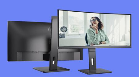 AOC zaprezentował serię monitorów P3 z ekranami o przekątnej do 34 cali, krzywizną 1500R i częstotliwością odświeżania do 100Hz