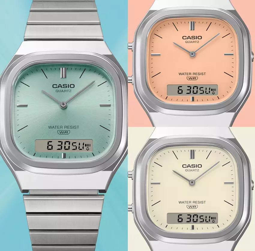 Zegarki Casio AQ-240E w świetle