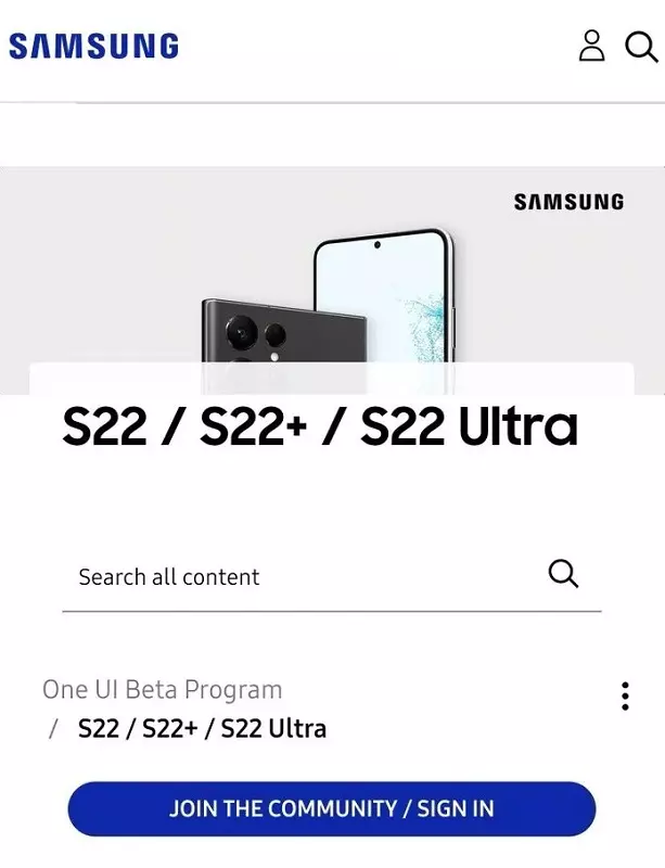 Zrzut ekranu wiadomości na forum użytkowników Samsung
