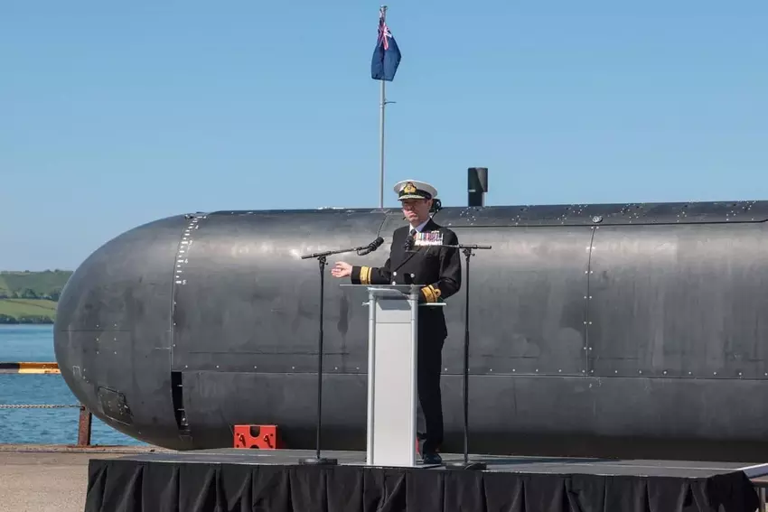 Bezzałogowy okręt podwodny Excalibur. Ilustracja: Royal Navy