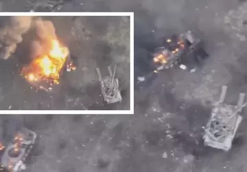 Siły ukraińskie zniszczyły dwa rosyjskie czołgi ...