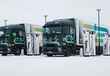 Mercedes eActros 600 ponownie przetestowany zimą ...