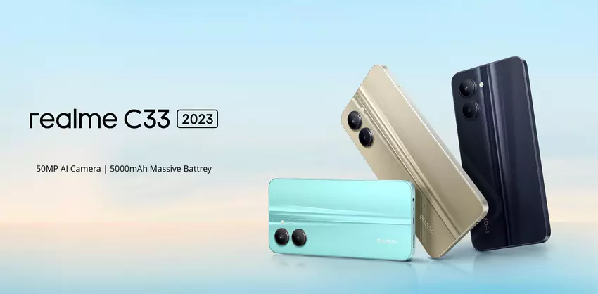 Niespodziewanie! realme zaprezentowało nową wersję budżetowego smartfona realme C33 z wyświetlaczem IPS i aparatem 50 MP