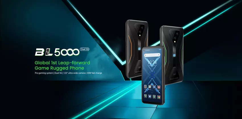 Blackview BL5000 światowa premiera na AliExpress: smartfon 5G z ochroną IP68, NFC i układem MediaTek Dimensity 700 za mniej niż 280 dolarów