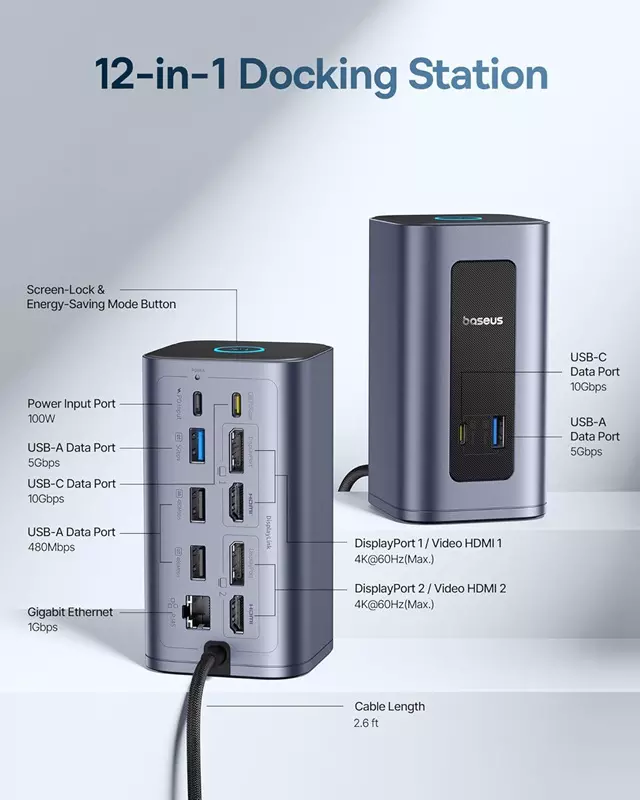 Stacja dokująca Baseus Nomos NU1 Air Spacemate