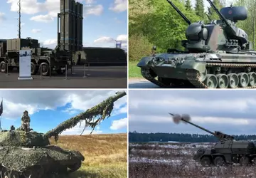 SAM-y IRIS-T SLM, czołgi Leopard 1A5, ...