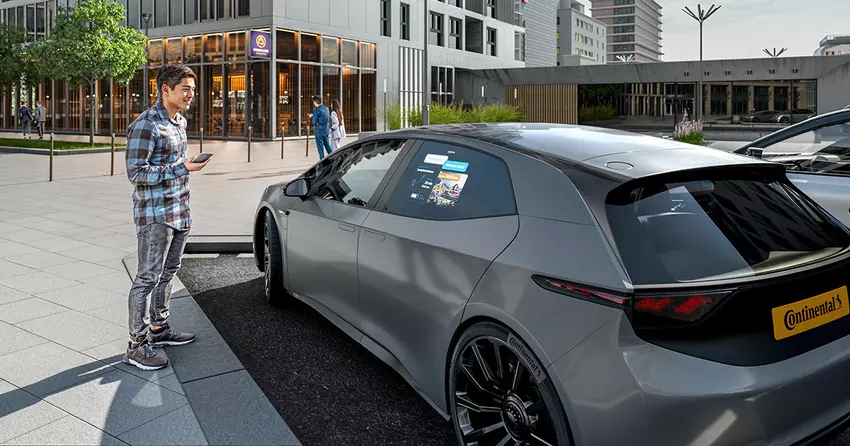 System projekcji Continental zamienia tylne boczne szyby samochodu w wyświetlacze