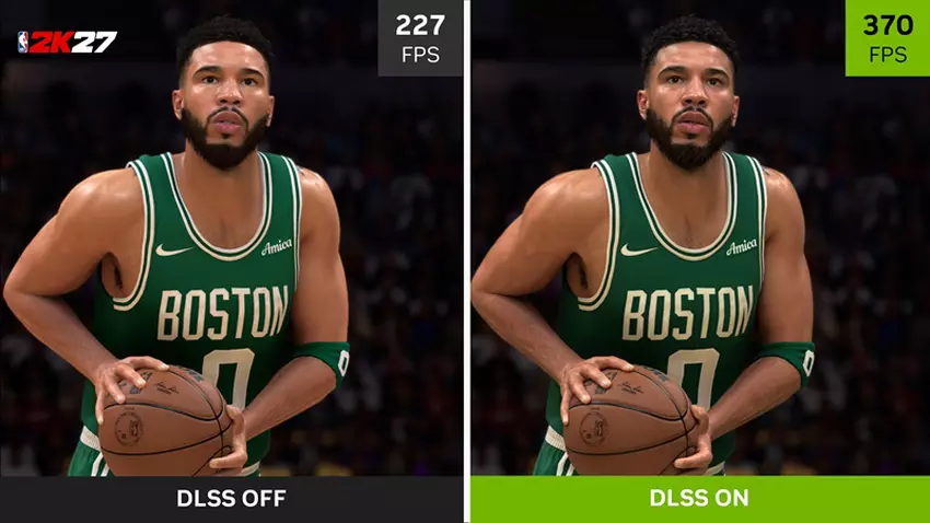 Porównanie wydajności NVIDIA DLSS w grze NBA 2K27