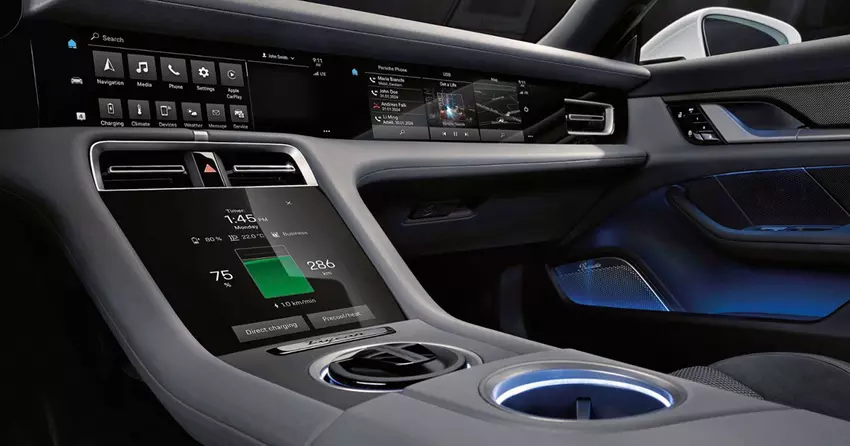 Samochody elektryczne Porsche otrzymały funkcję Charging Planner do pokonywania długich dystansów