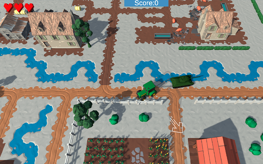 Farmers Stealing Tanks: Ukradnij czołgi wroga na traktorze i broń swojej farmy w grze online