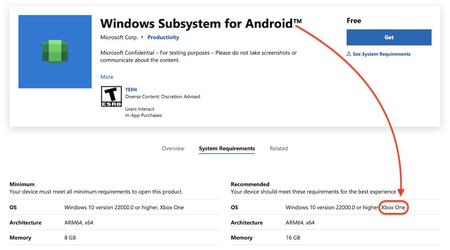 Wsparcie dla aplikacji na Androida z Windows 11 może pojawić się na Xboxie