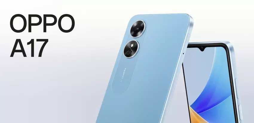 OPPO A17: smartfon z układem MediaTek Helio G35, ekranem LCD, baterią 5000 mAh i podwójnym aparatem za 130 dolarów