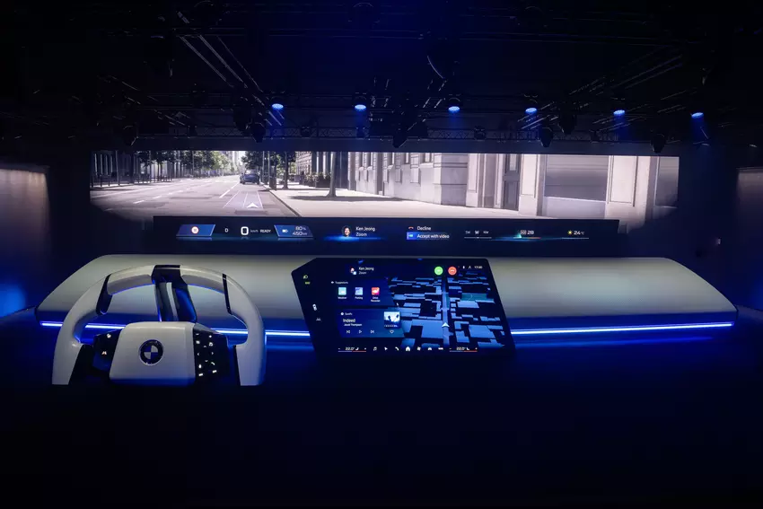 BMW Panoramic iDrive na targach CES 2025. Zdjęcie: BMW