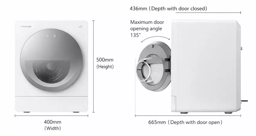 Szczegóły pralki Roborock Z1 Mini Pro