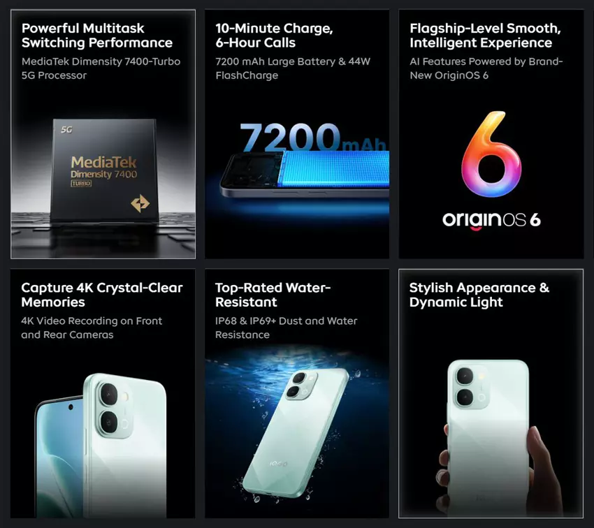 Features of iQOO Z11xa 5G smartphone