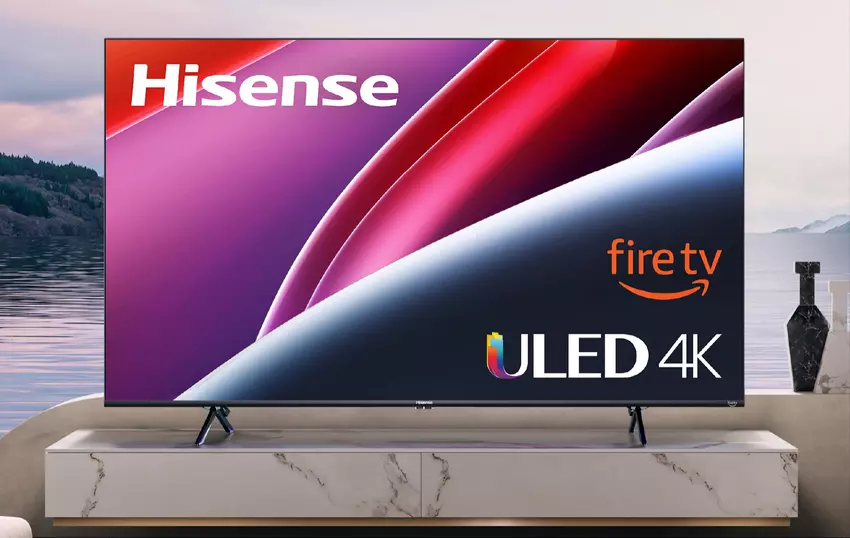 58-calowy smart TV Hisense ULED U6 z Fire TV na pokładzie jest dostępny w Amazonie z rabatem 150 dolarów