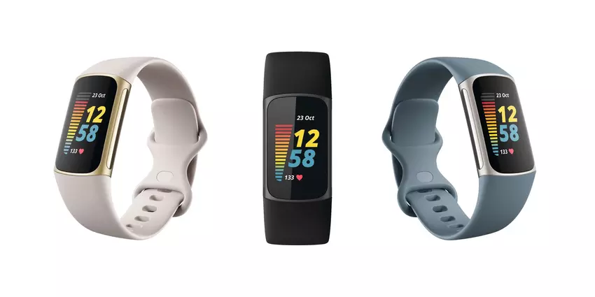 Nowa inteligentna opaska Fitbit Charge 5 pokazana na renderach: duży wyświetlacz i trzy kolory do wyboru