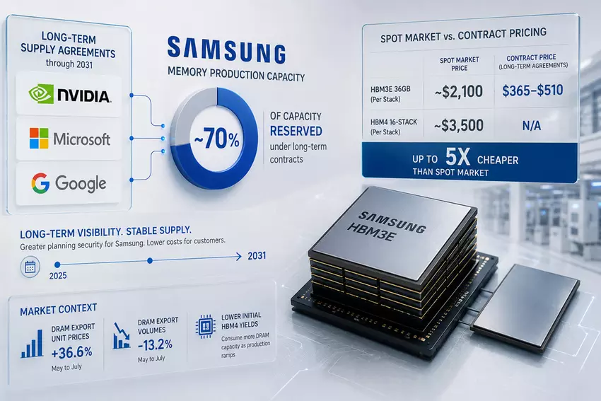 Samsung obniża ceny dla partnerów na pamięć HBM3E