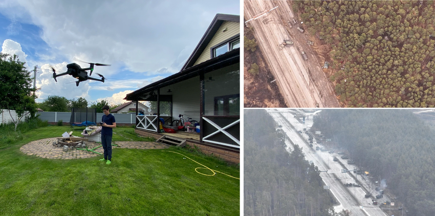 15-letni Ukrainiec z pomocą kwadrokoptera DJI pomógł zniszczyć konwój rosyjskiego sprzętu