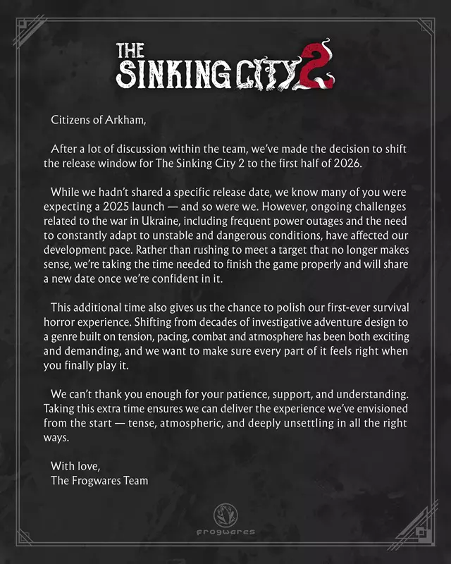 Zrzut ekranu z gry The Sinking City 2