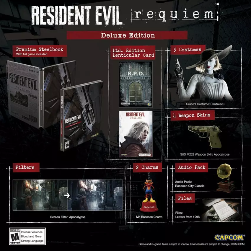 Obraz edycji w steelbooku Resident Evil Requiem