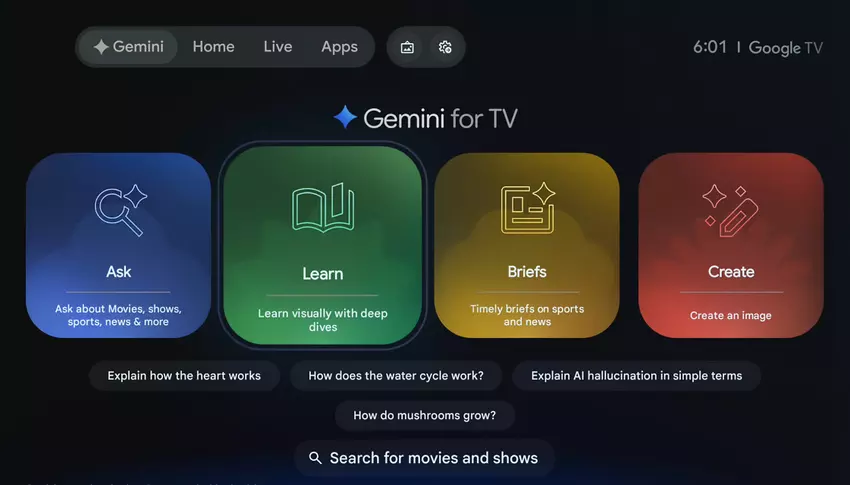 Ilustracja użycia Gemini AI na TCL PlayCube