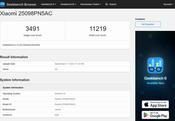 Zostały ujawnione nowe wyniki Xiaomi 17 ...