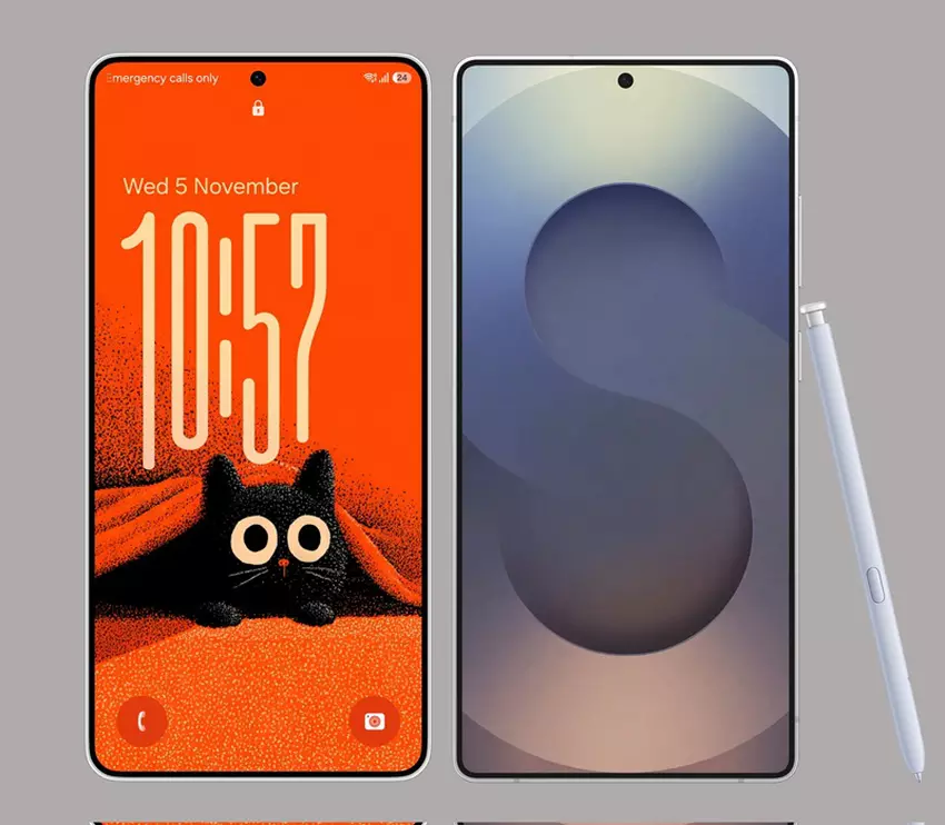 Render Galaxy S26 Ultra i Galaxy S25 Ultra