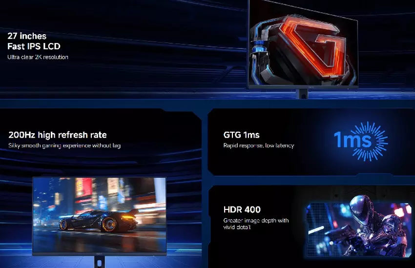 Xiaomi G27Qi 2026 Ports and Design