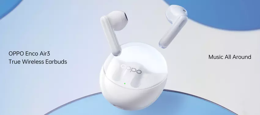 OPPO Enco Air 3: słuchawki TWS z Bluetooth 5.3, Google Fast Pair i do 25 godzin pracy na baterii za 36 dolarów