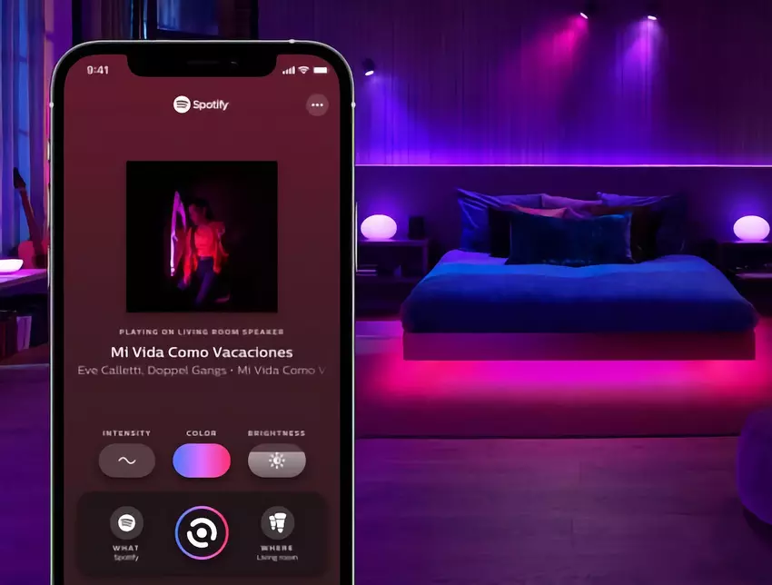 Oświetlenie Philips Hue może teraz synchronizować się bezpośrednio z serwisem Spotify