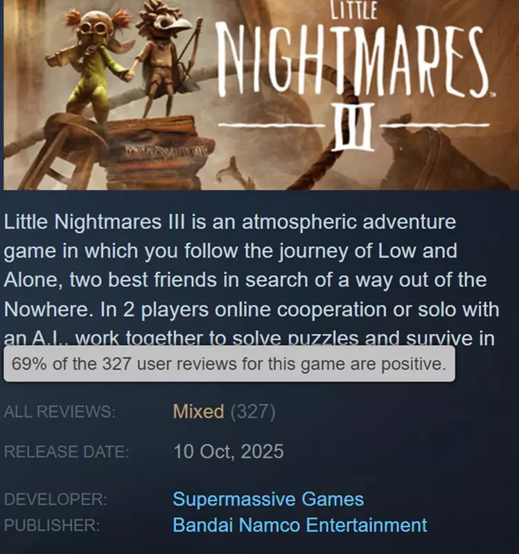 Okładka gry Little Nightmares 3