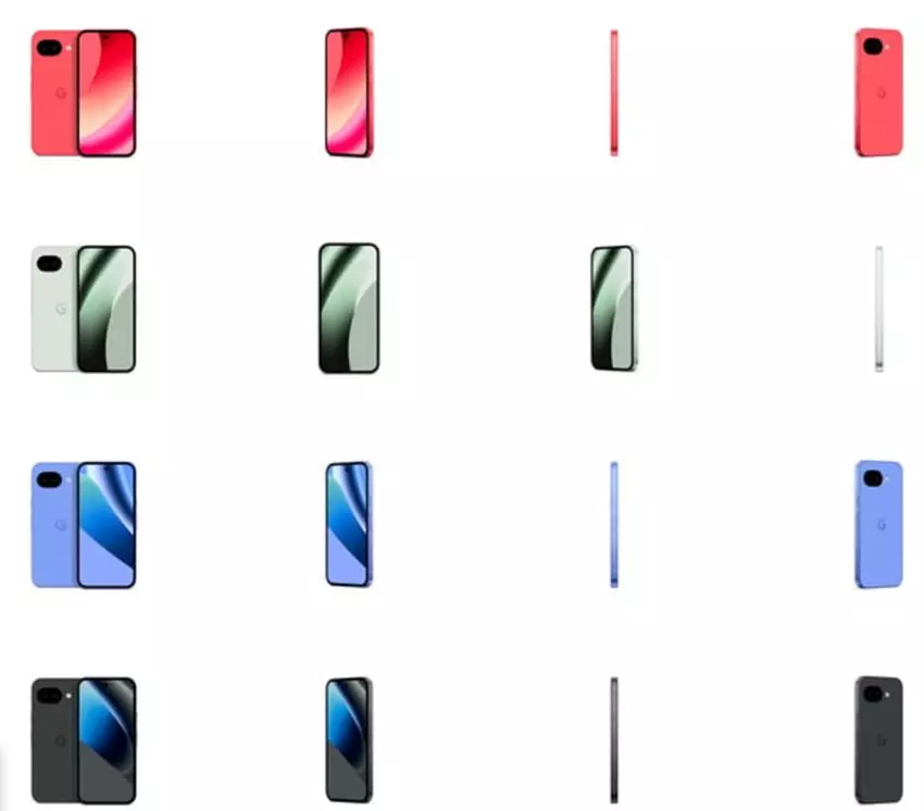 Warianty kolorystyczne Google Pixel 10a