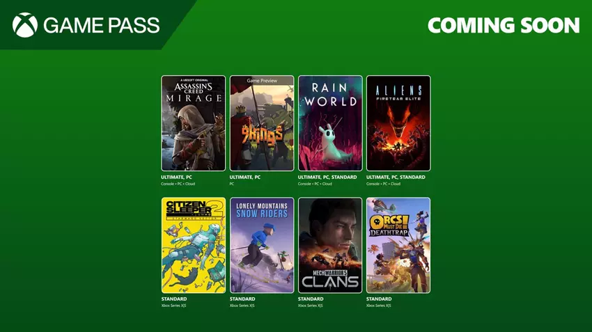 W ciągu najbliższych dwóch tygodni katalog Xbox Game Pass wzbogaci się o osiem tytułów, wśród których są Assassin’s Creed Mirage i Aliens: Fireteam Elite