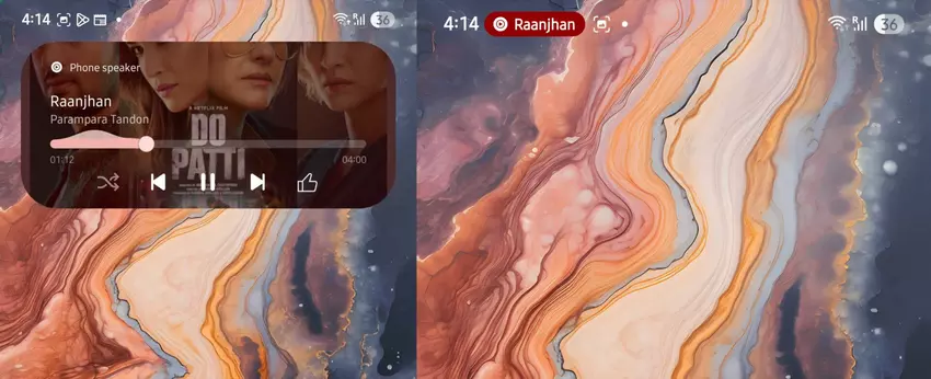 Demonstracja działania nowego widżetu multimediów w rozwiniętej i zwiniętej formie