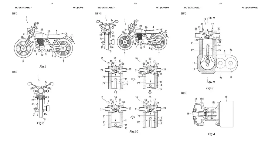 Patent Yamaha z imitacją silnika