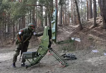 Siły Zbrojne Ukrainy za pomocą drona ...