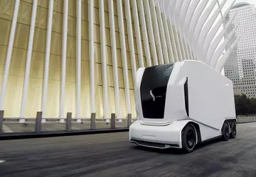 Futurystyczne bezzałogowe elektryczne ciężarówki Einride wyjadą ...