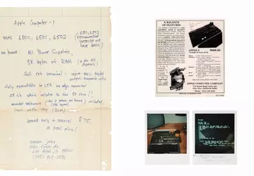 Reklama komputera Apple-1 napisana przez Steve'a ...